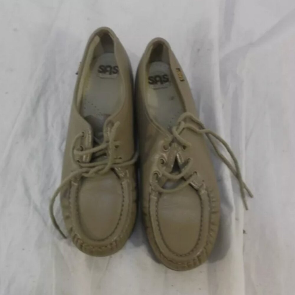 sz7N WOMEN's SAS CASUAL MOCHA LEATHER PATHFINDER OXFORDS COMFORT SHOES KD 140450